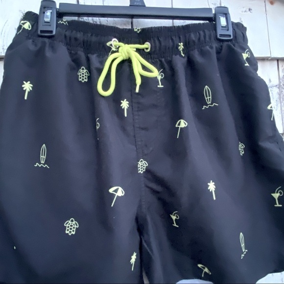 Men’s Swim Black Trunks - Picture 3 of 4